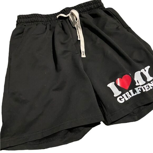 I love my girlfriend size small elastic waist draw string two front pockets - Picture 1 of 1